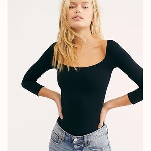 Free people - Square Neck 3/4 sleeve top